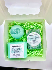 Candle and spa set