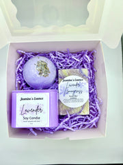 Candle and spa set