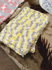 Yellow-Gray Baby Blanket